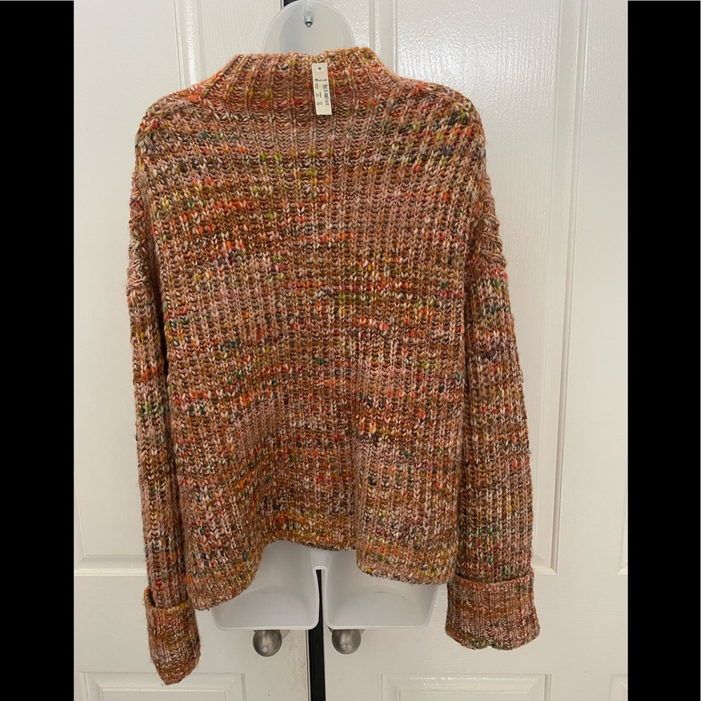 NEW wTag-MADEWELL Brown Rayner Mock Sweater L - Picture 3 of 3